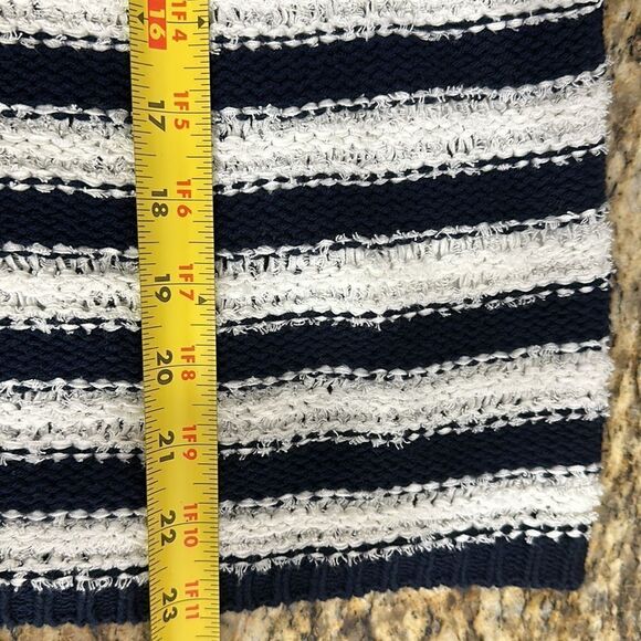 Anthropologie Evie Striped Relaxed Fit Poncho Sweater Size M/L - Picture 11 of 11